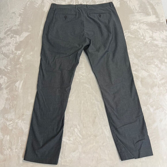 Bonobos Pants Mens 35x32 Grey Tuesday Slim Fit Flat Front Stretch Twill Preppy - Picture 14 of 16